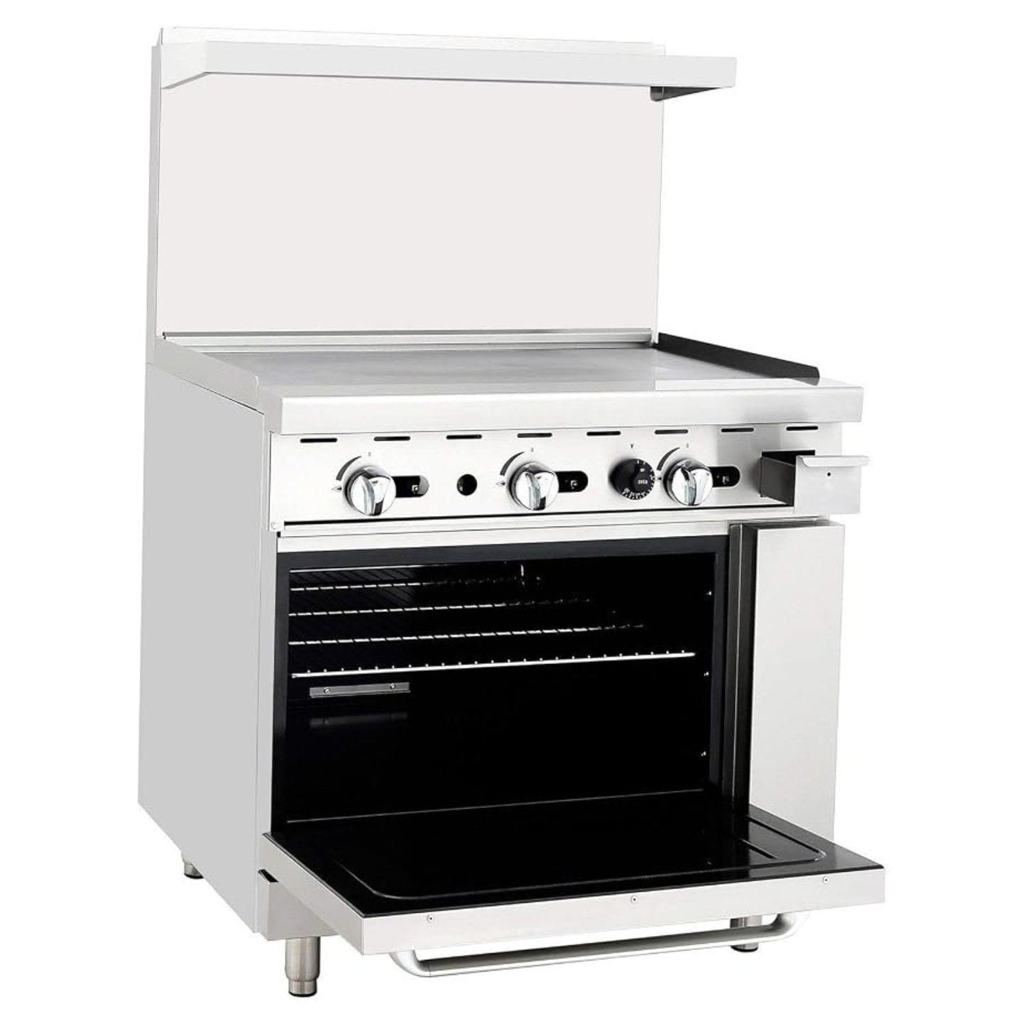 Atosa CookRite Commercial Gas Range Stainless Steel 36" Griddle Top, 1 - AGR-36G