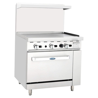 Atosa CookRite Commercial Gas Range Stainless Steel 36" Griddle Top, 1 - AGR-36G