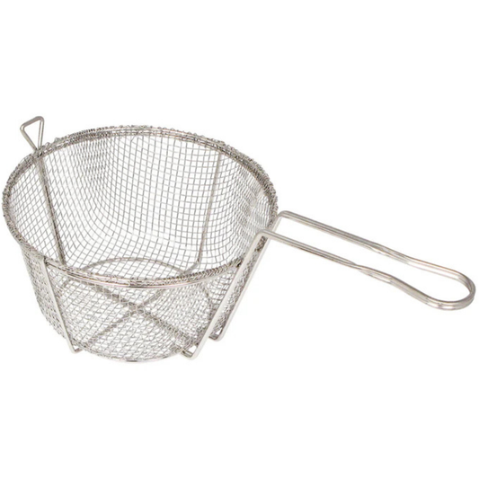 Cesta para freír redonda de malla de alambre de 8,5"
