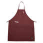 Delantal con pechera CCK, burdeos, bolsillos - 602BAFH-BG