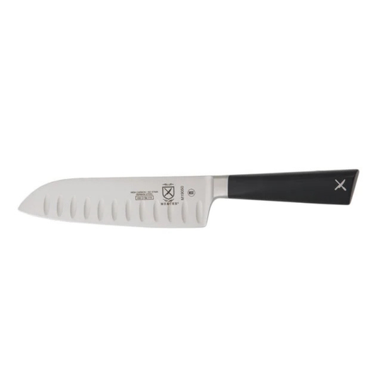 Mercer Tool ZuM 三德刀，7 英寸，Granton 刃，锻造 - M19050