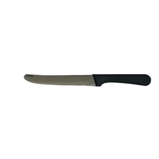 Cuchillo para carne con mango de plástico y punta redonda