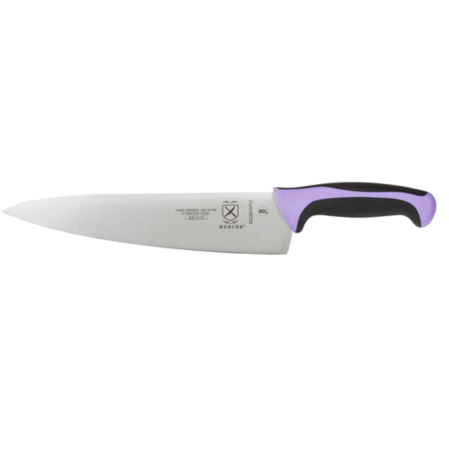 Cuchillo de chef Mercer de 25 cm con mango morado, NSF - M22610PU
