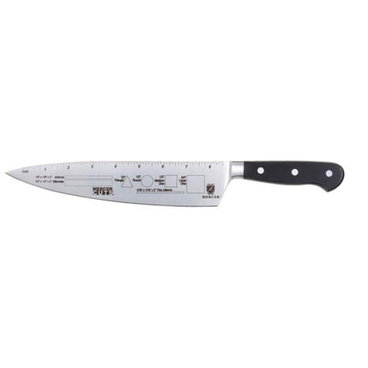 Cuchillo de competición Mercer de 23 cm con mango negro - M33242
