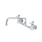 T&S Brass Equipment Faucet 12″ Swing Spout 8″ Wall Mount - B-0231-CR-M