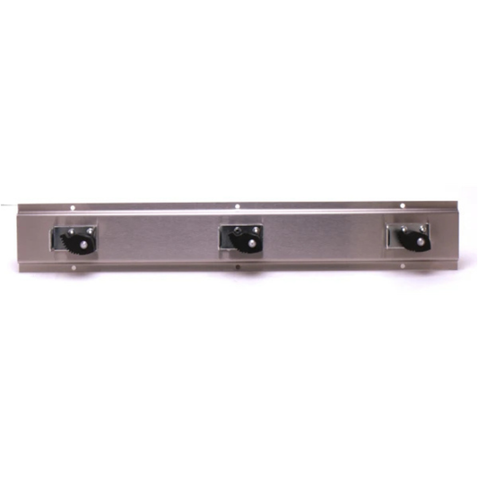 Colgador de trapeador T&amp;S Brass Equip, acero inoxidable, 3 asas - B-0653