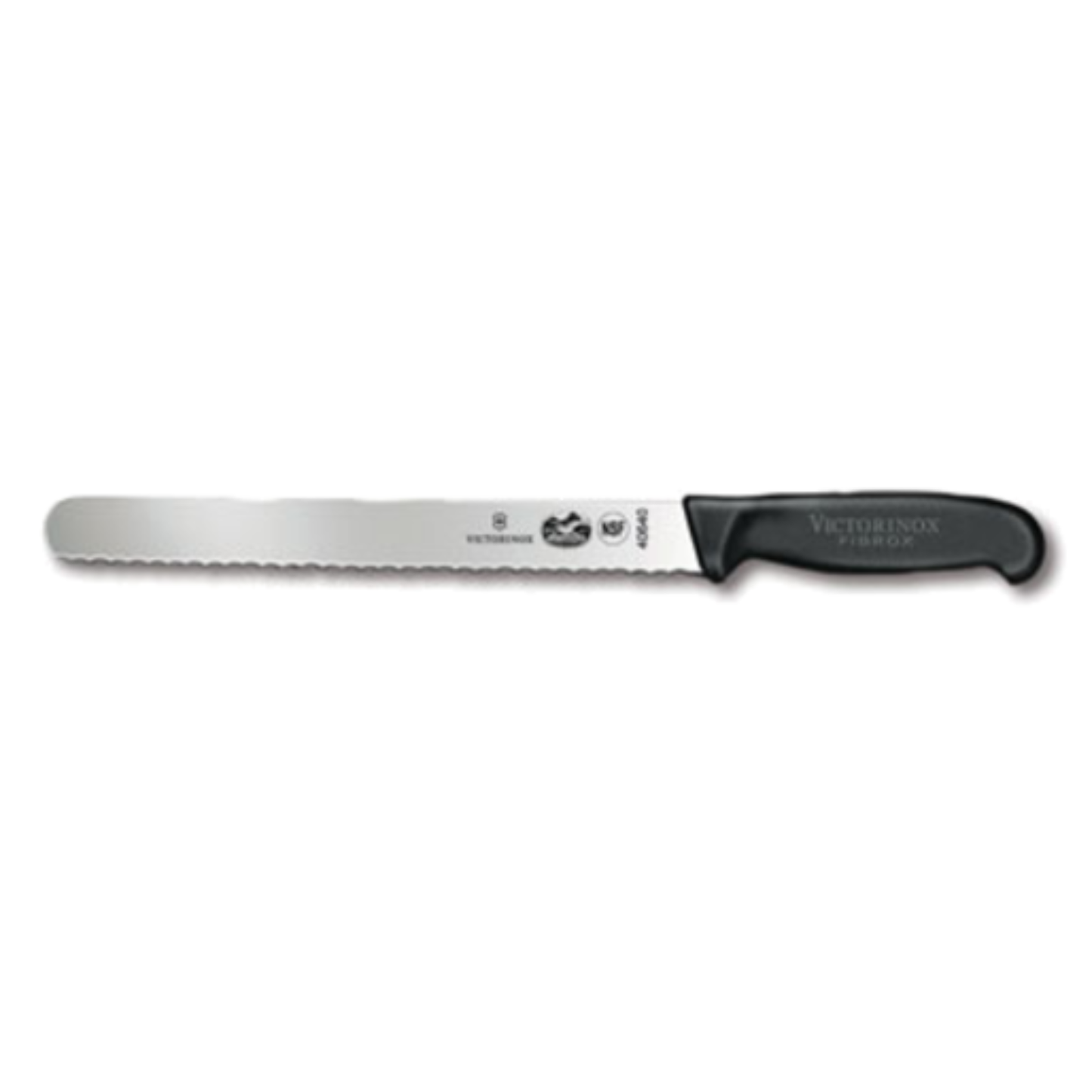 Cortador de trinchar Victorinox Swiss Army con borde ondulado y mango de fibra de 10" - 5.4233.25-X3