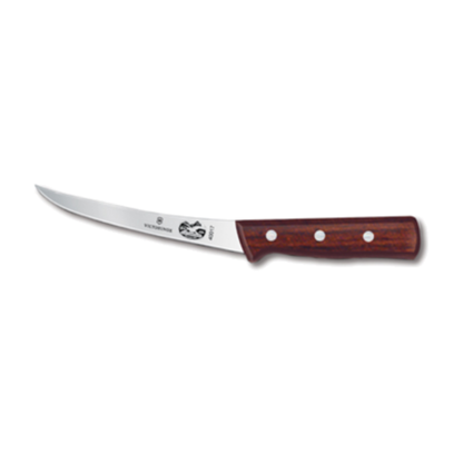 Victorinox 瑞士军刀剔骨刀，6 英寸弧形玫瑰木 - 5.6606.15