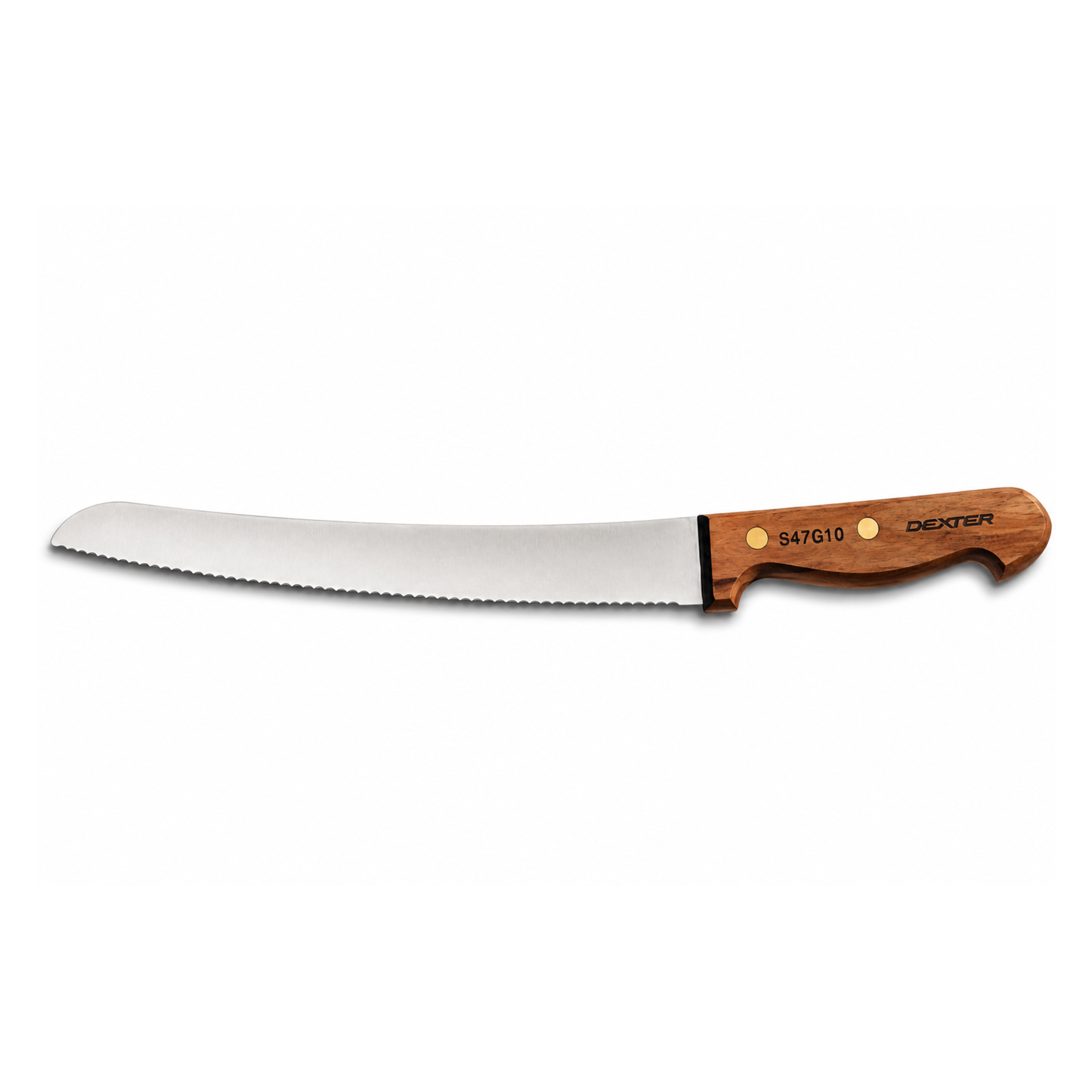 Cuchillo curvo Scallop de 10" con base trasera y trasera