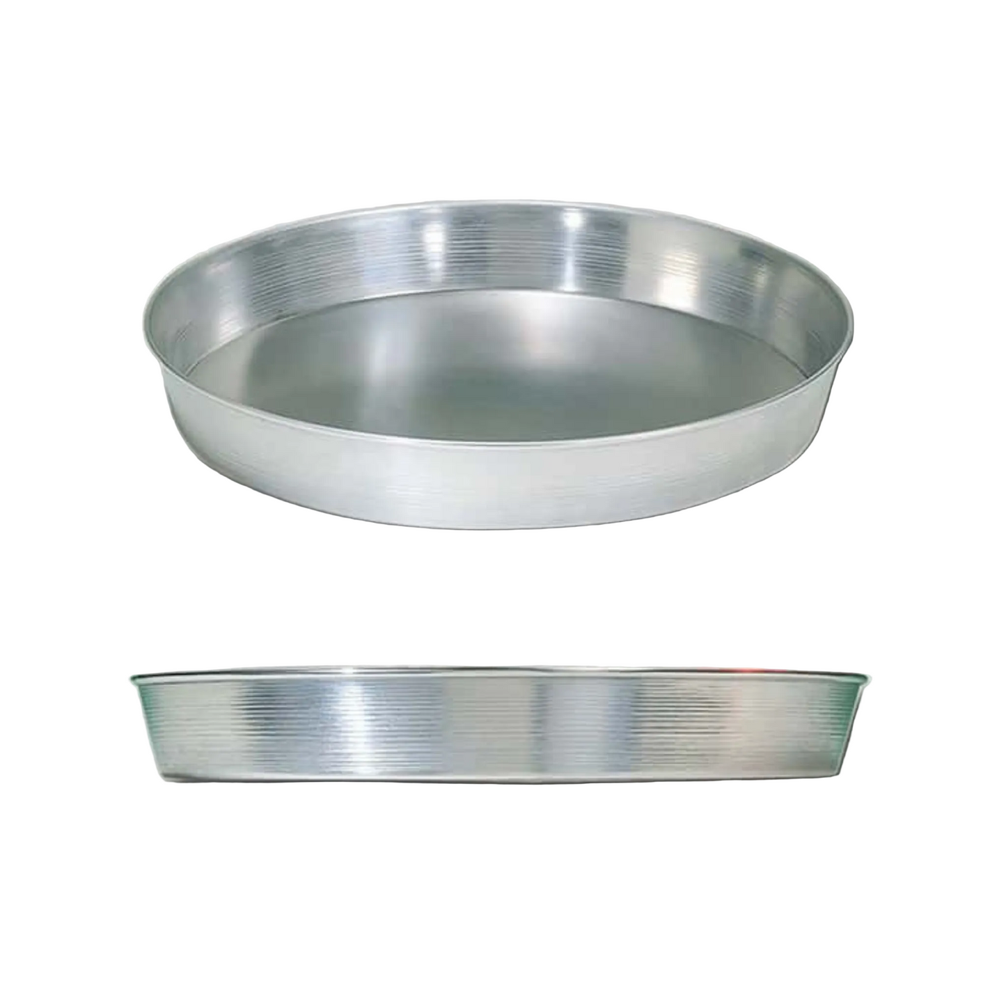 Molde cónico para pizza de aluminio de 16" x 2"