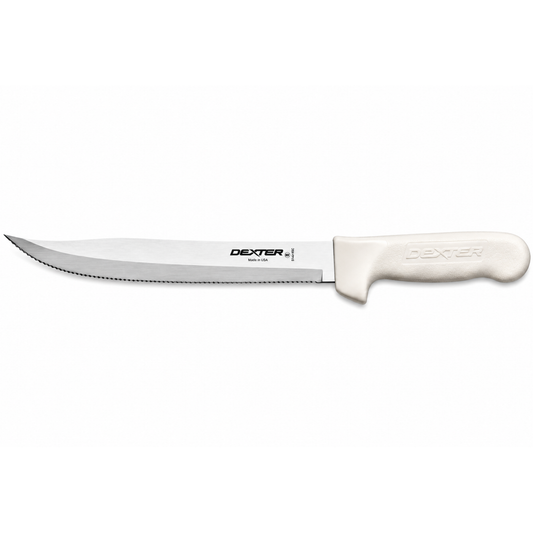 Rebanadora multiusos Dexter Russell de 9" festoneada blanca