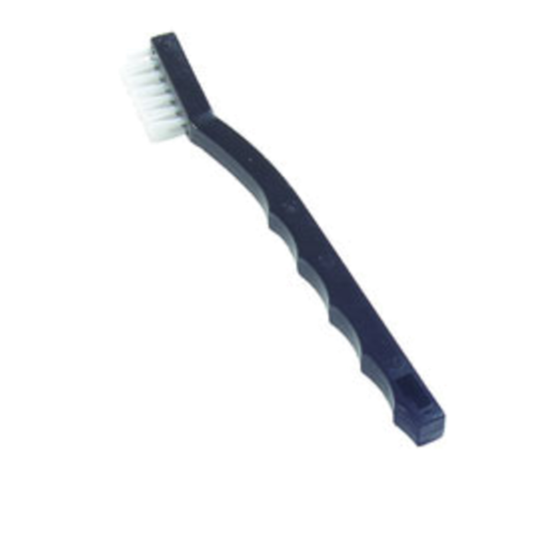 Carlisle Sparta Toothbrush Utility Brush, 7" Handle, 1/2" Nylon Bristles, Black - 40674