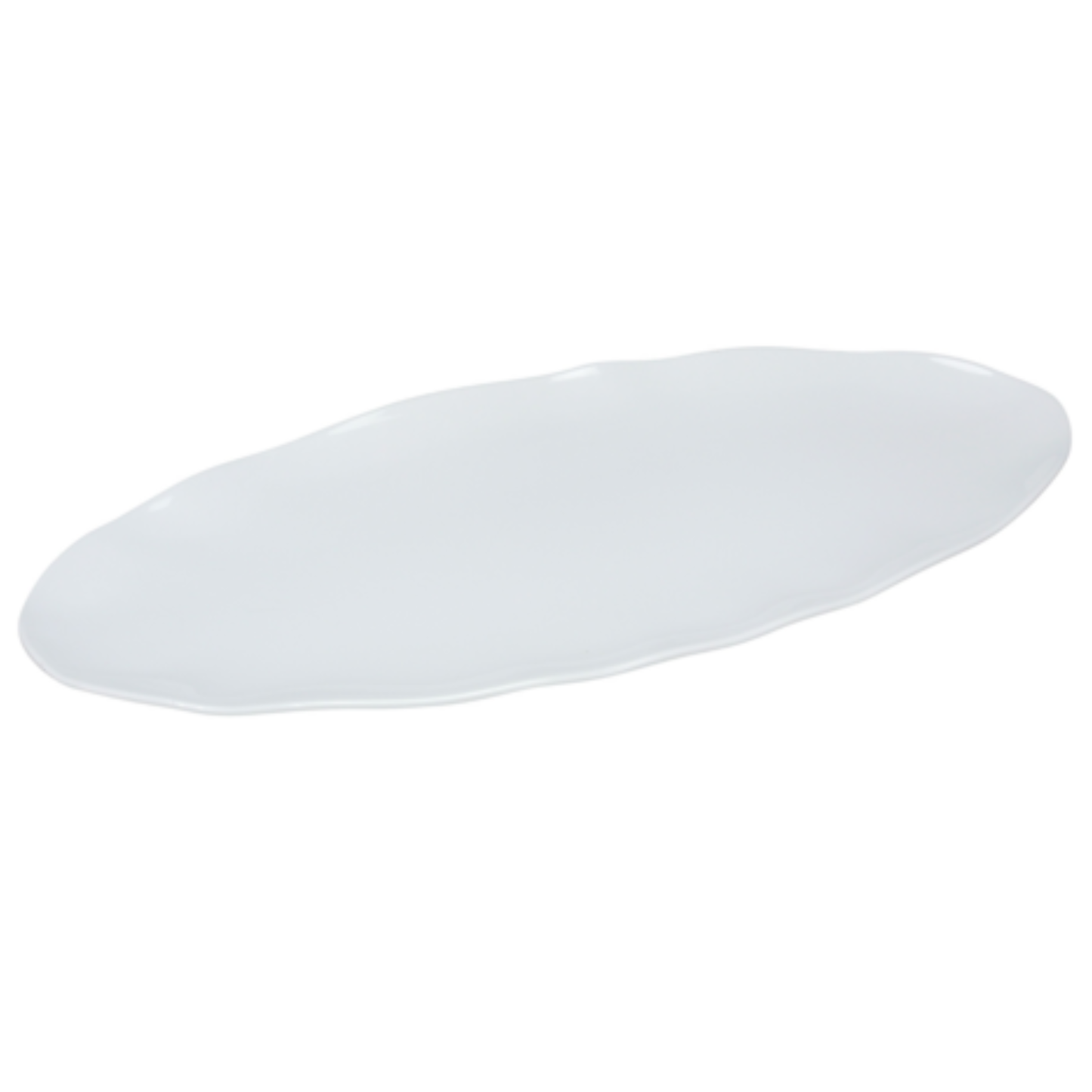 Yanco Catering Platter, 24"L x 10"W, oval, melamine, white - EA - CAT-2024W