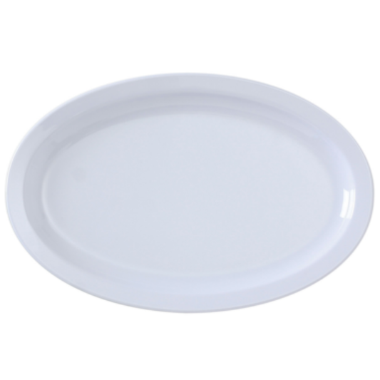 Yanco Nessico Oval Platter 12" White - NS-512W