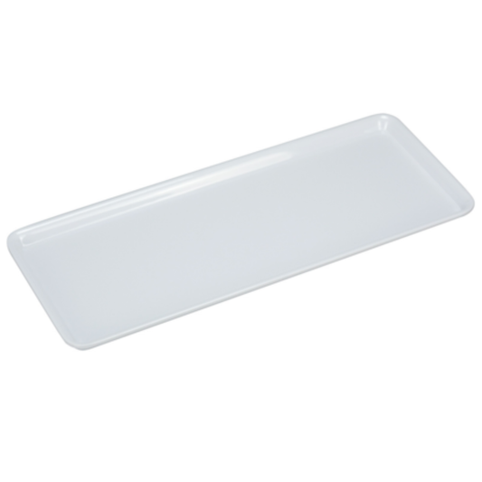 Yanco Rome Rectangular Plate 15.5" White-  RM-4408