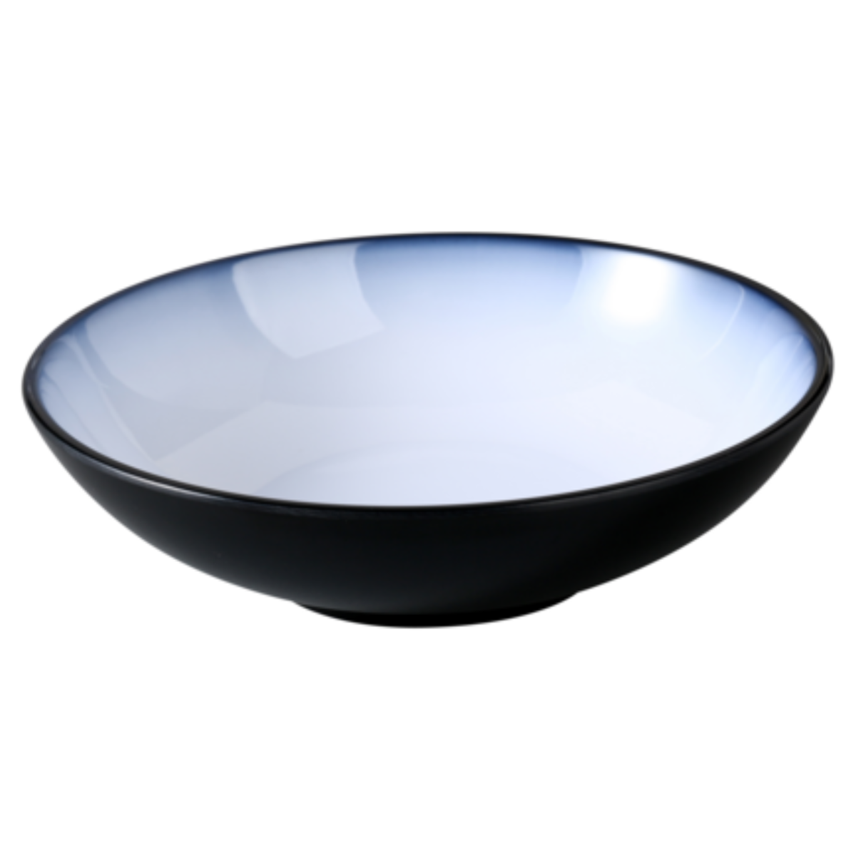 Yanco Sentry Bowl Break-Resistant White and Black Melamine - SN-5017