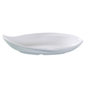 Yanco Venice Plate, 30 oz., Deep, Leaf Shape Melamine White - VE-516