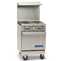 Imperial Elements Gas Range with Space-Saver Oven - 24", 4 Open Burners, 134,000 BTU - ER-4