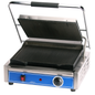 Globe Cast Iron Grooved Electric Panini Sandwich Grill 14x10" NSF - GPG1410