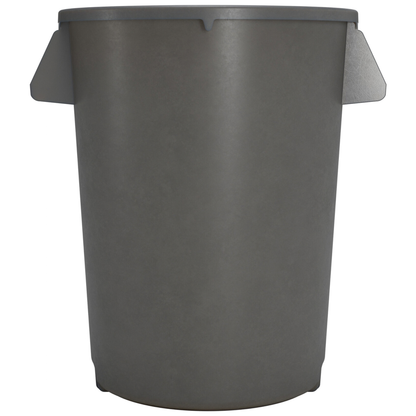 Contenedor de residuos Carlisle Bronco, 32 galones, 27-3/4" de alto x 22-3/8" de diámetro, redondo, gris - 84103223