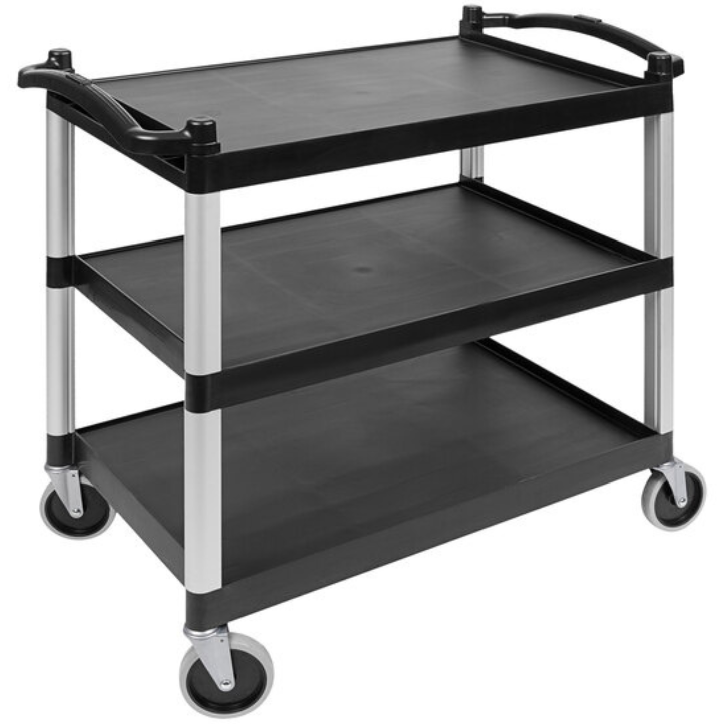 Carrito de servicio Cambro, 3 estantes, negro, 52 x 80 cm, tamaño KD - BC340KD110