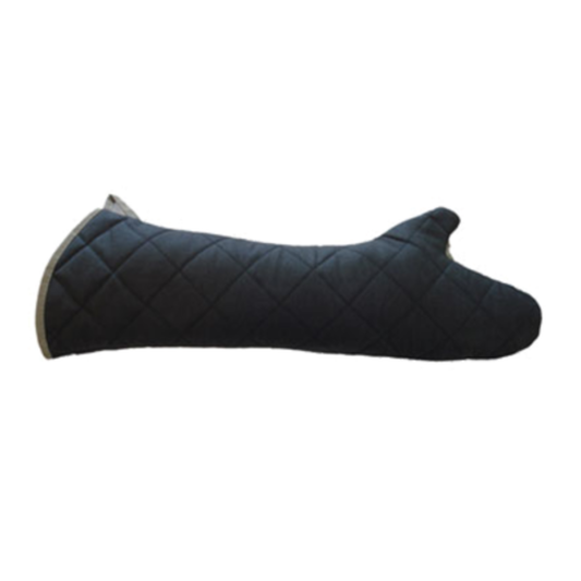 John Ritzenthaler Pyrotex Oven Mitt 24" Black/Beige - CL2PX24ELBKBK