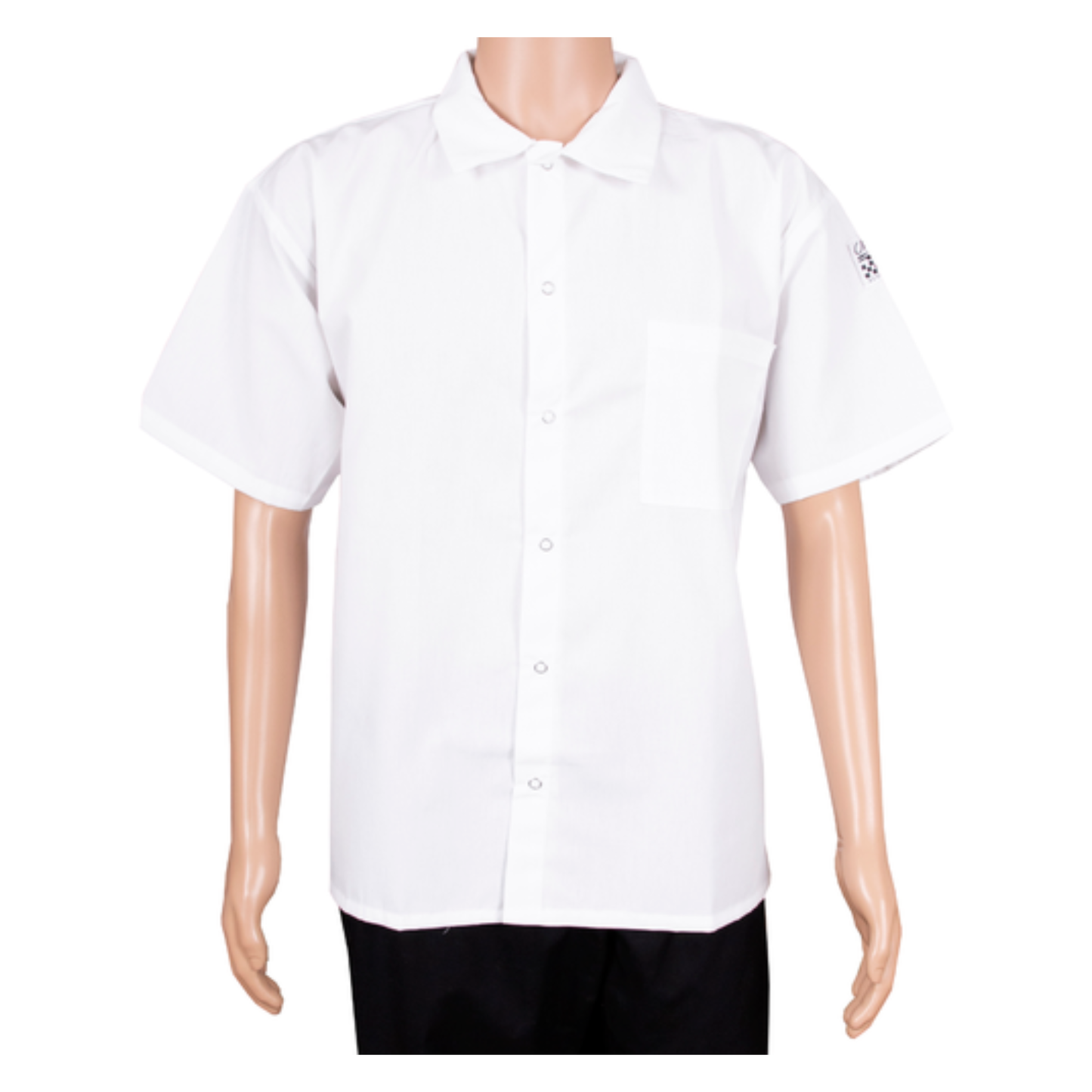 Chef Revival Chef Shirt Unisex Half Sleeve White X-Large - CS006WH-XL