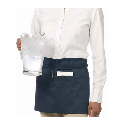 Chef Revival Waist Apron Black 3-Pocket - 605WAFH-BK