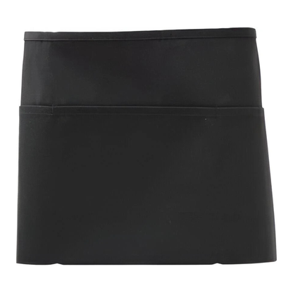 Chef Revival Waist Apron Black 3-Pocket - 605WAFH-BK