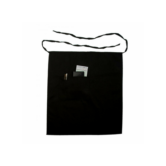 CCK Bistro Apron Black Side Pocket - TXTBIS-BK