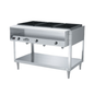 Vollrath ServeWell Hot Food Serving Counter/Table 3 Wells with Casters - 38003
