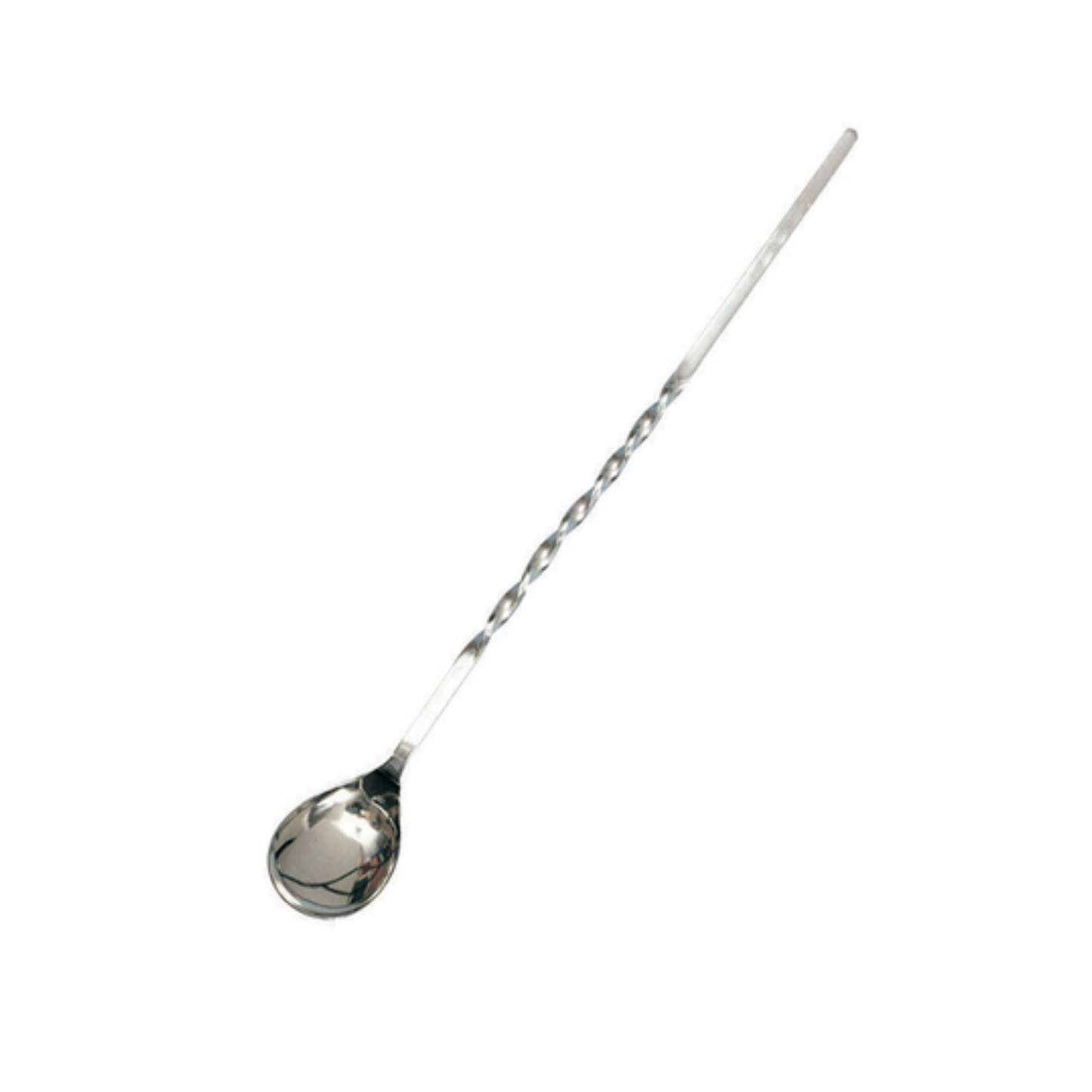 Cuchara de barra antiderrames, mango retorcido de 11" sin perilla - 1111-2-T
