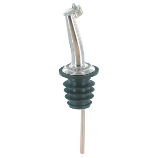 Spill-Stop Pourer with Flip Cap, Chrome - 296-50