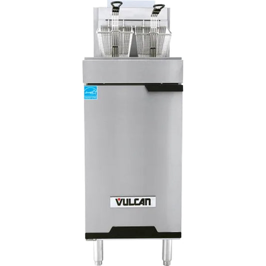 Vulcan VEG Series NSF Floor Gas Fryer 35-40 Lb Natural Gas - 1VEG35M-1