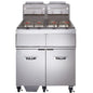 Vulcan GR Series Natural Gas 2-Battery Floor Fryer NSF with 2GR45MF-1