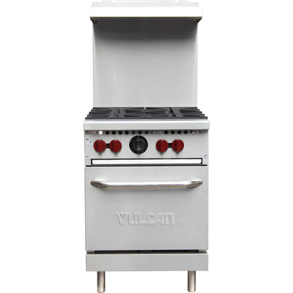 Vulcan SX Series Commercial Gas Range Stainless Steel 4-Burner 24" - SX24-4BN