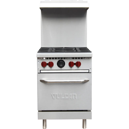 Vulcan SX Series Commercial Gas Range Stainless Steel 4-Burner 24" - SX24-4BN