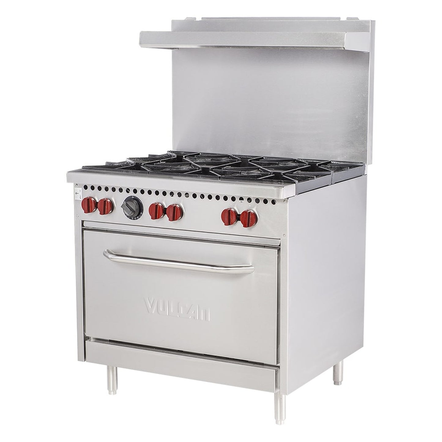 Vulcan SX Series Commercial Gas Range Stainless Steel 36" 6-Burner SX36-6BN