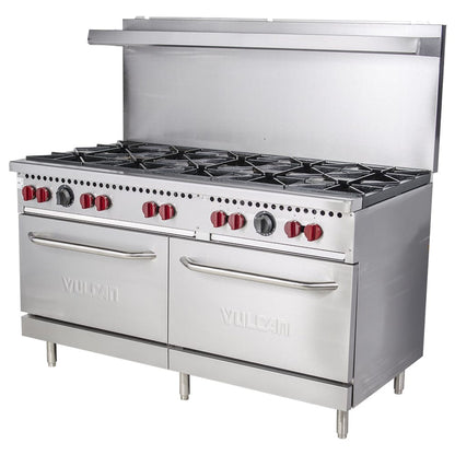 Vulcan SX Series Commercial Gas Range Stainless Steel 10-Burner 60" SX60-10BN