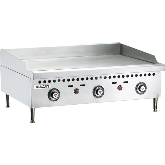 Vulcan Countertop Gas Griddle NSF 1" Steel Plate 36" - Natural Gas - VCRG36-T1