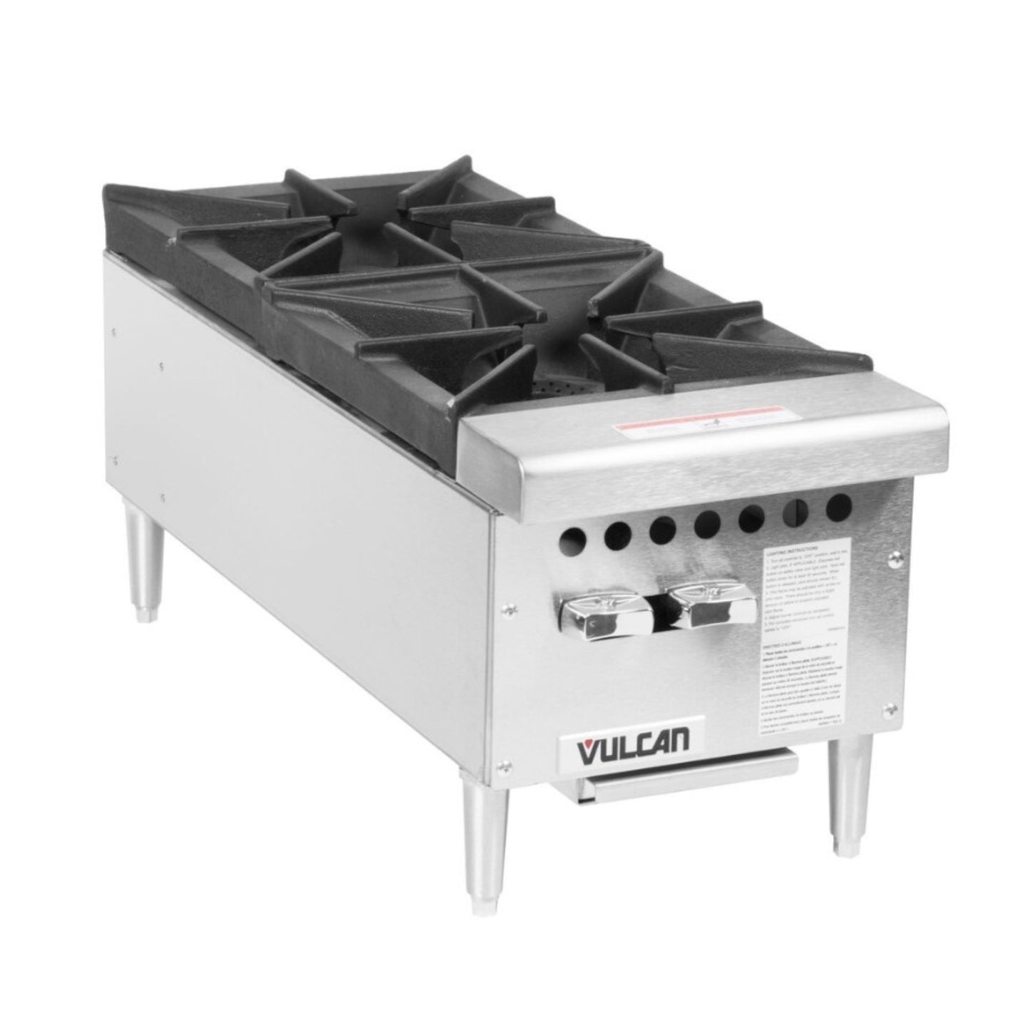 Vulcan 2 Burner Hot Plate 12" Natural Gas - VCRH-12