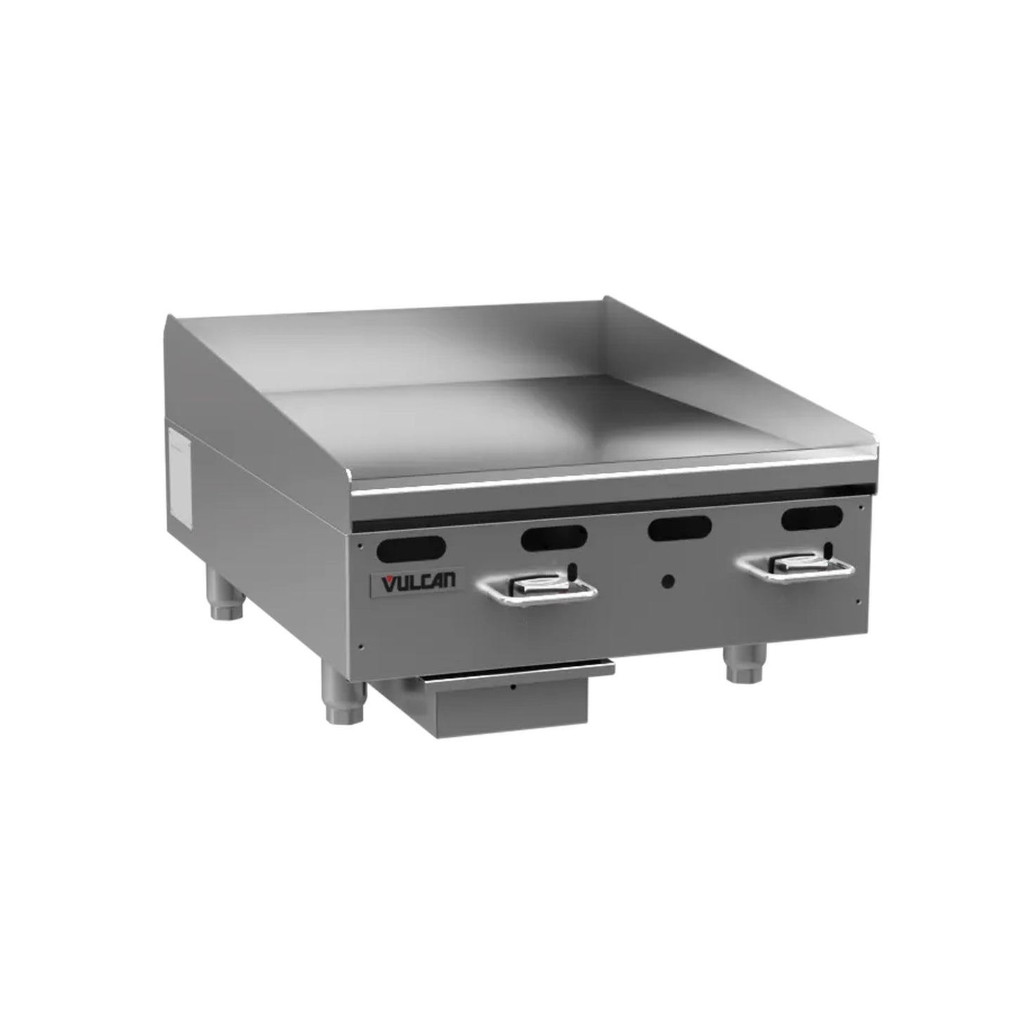 Vulcan Manual Gas Griddle NSF Polished Steel Countertop 24" VMG24-101