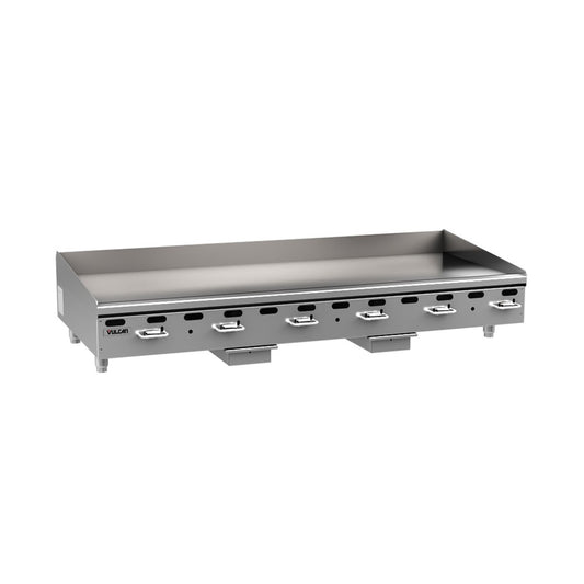 Vulcan Heavy-Duty Manual Gas Griddle NSF Polished Steel 72"  - VMG72-101