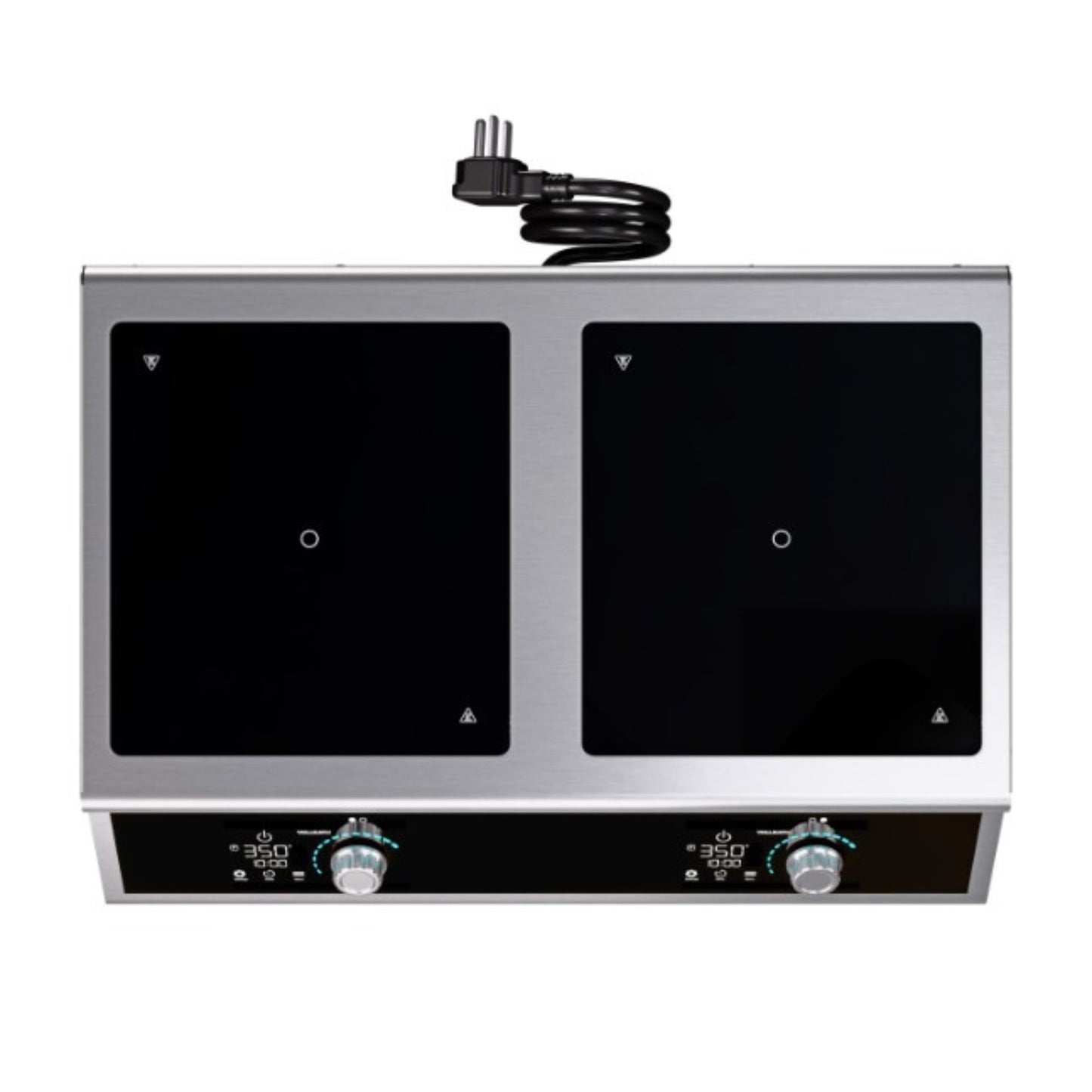 Vollrath Dual-Hob Countertop Induction Range Stainless Steel - DUALI-2900SS
