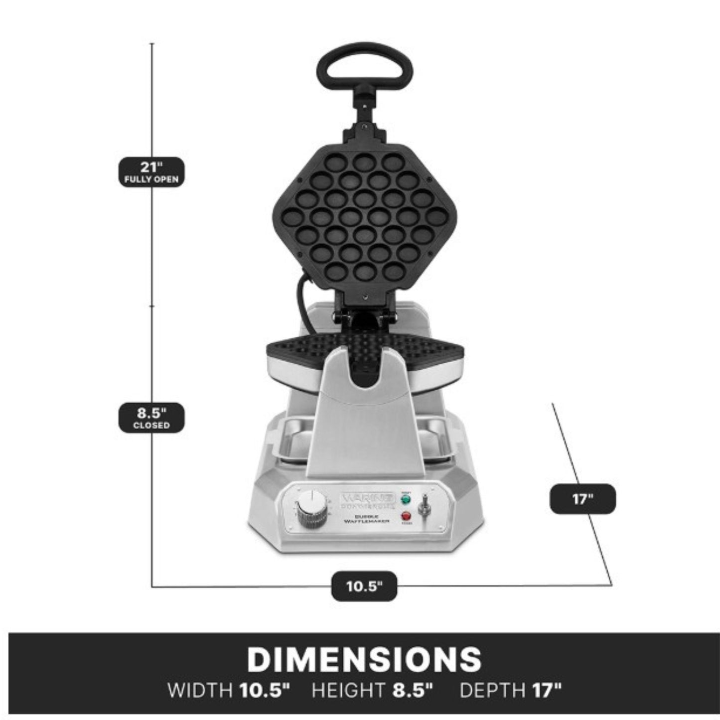 Waring Bubble Waffle Maker 120V - WBW300X