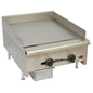 Wells Heavy-Duty Gas Countertop Griddle NSF 24" Manual - 60,000 BTU - HDG-2430G