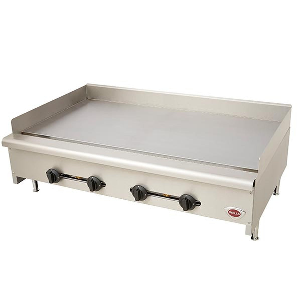 Wells NSF Commercial Gas Countertop Griddle Manual 48" - 120,000 BTU - HDG-4830G