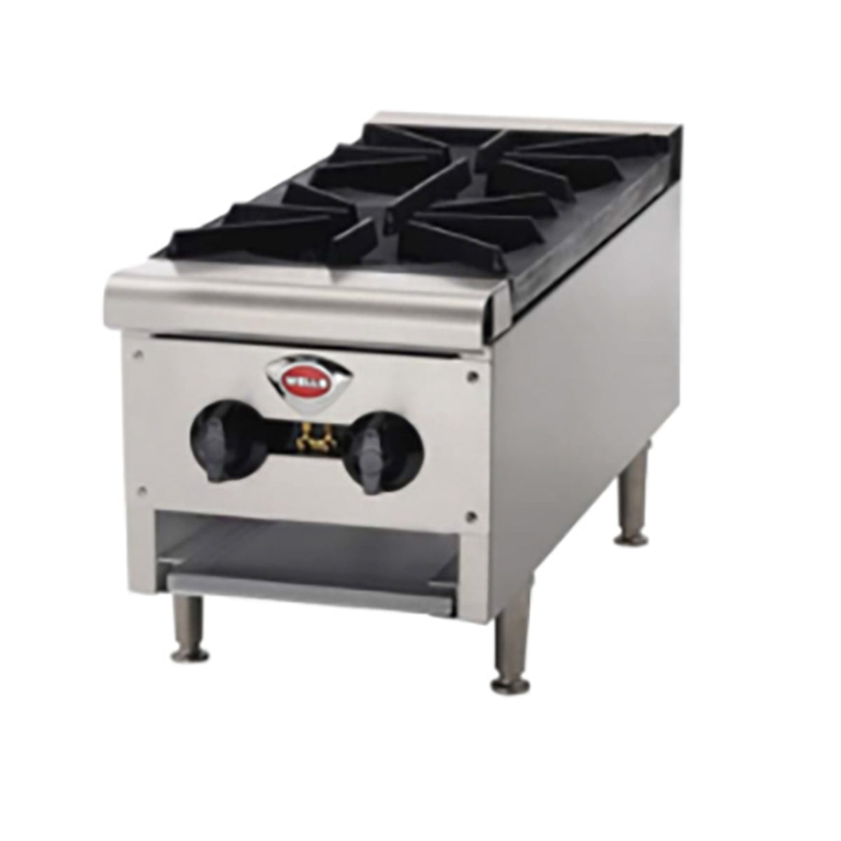 Wells Commercial Gas Countertop Hot Plate NSF 2-Burner 53,000 BTU - HDHP-1230G - OUTLET