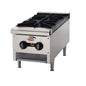 Wells Commercial Gas Countertop Hot Plate NSF 2-Burner 53,000 BTU - HDHP-1230G - OUTLET