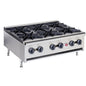 Wells NSF Gas Countertop Hot Plate 6-Burner Cast Iron 36" - HDHP-3630G